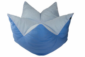 Kronenbett comfort line - Karo hellblau Paspel