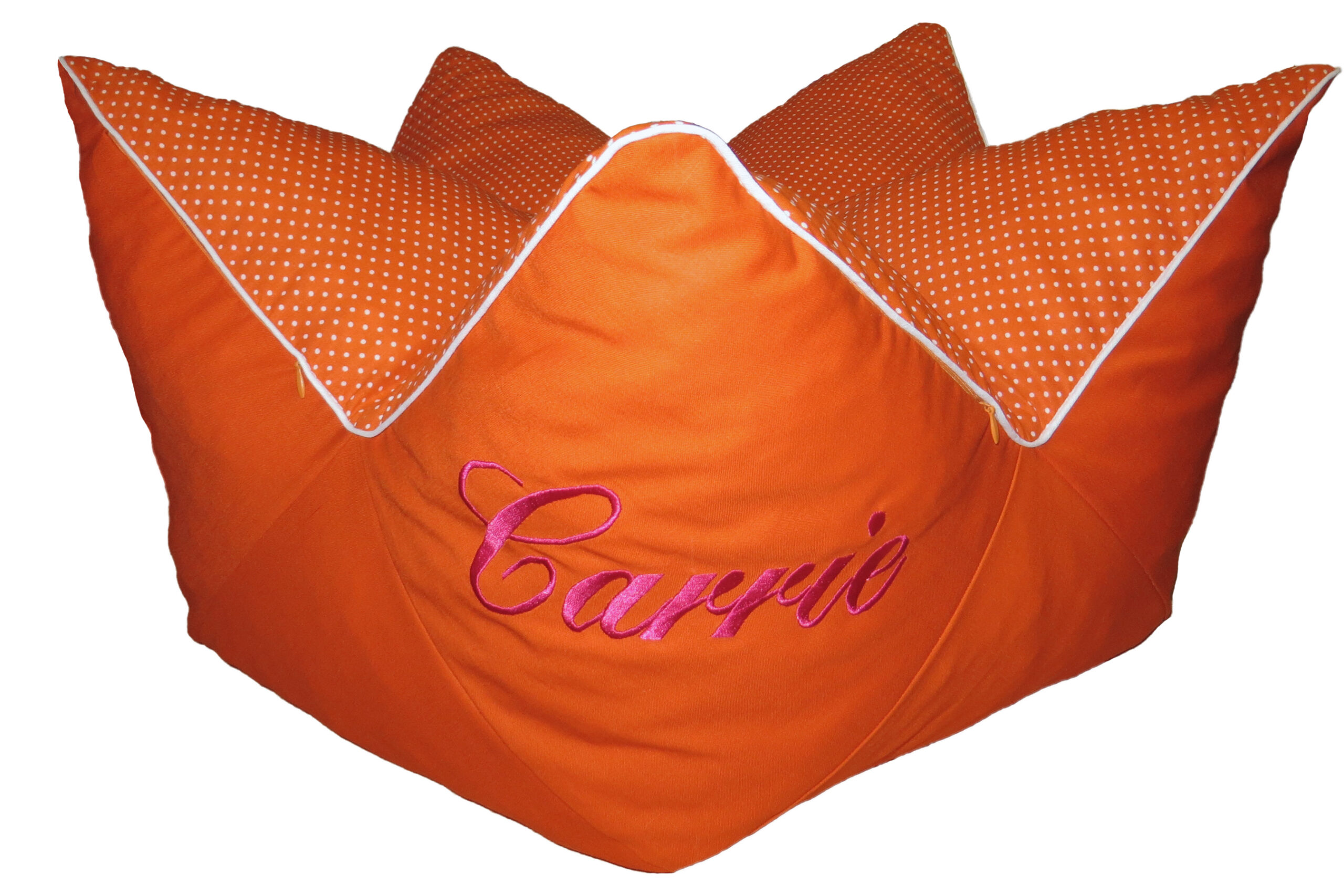 Kronenbett comfort line - Punkte Orange Paspel