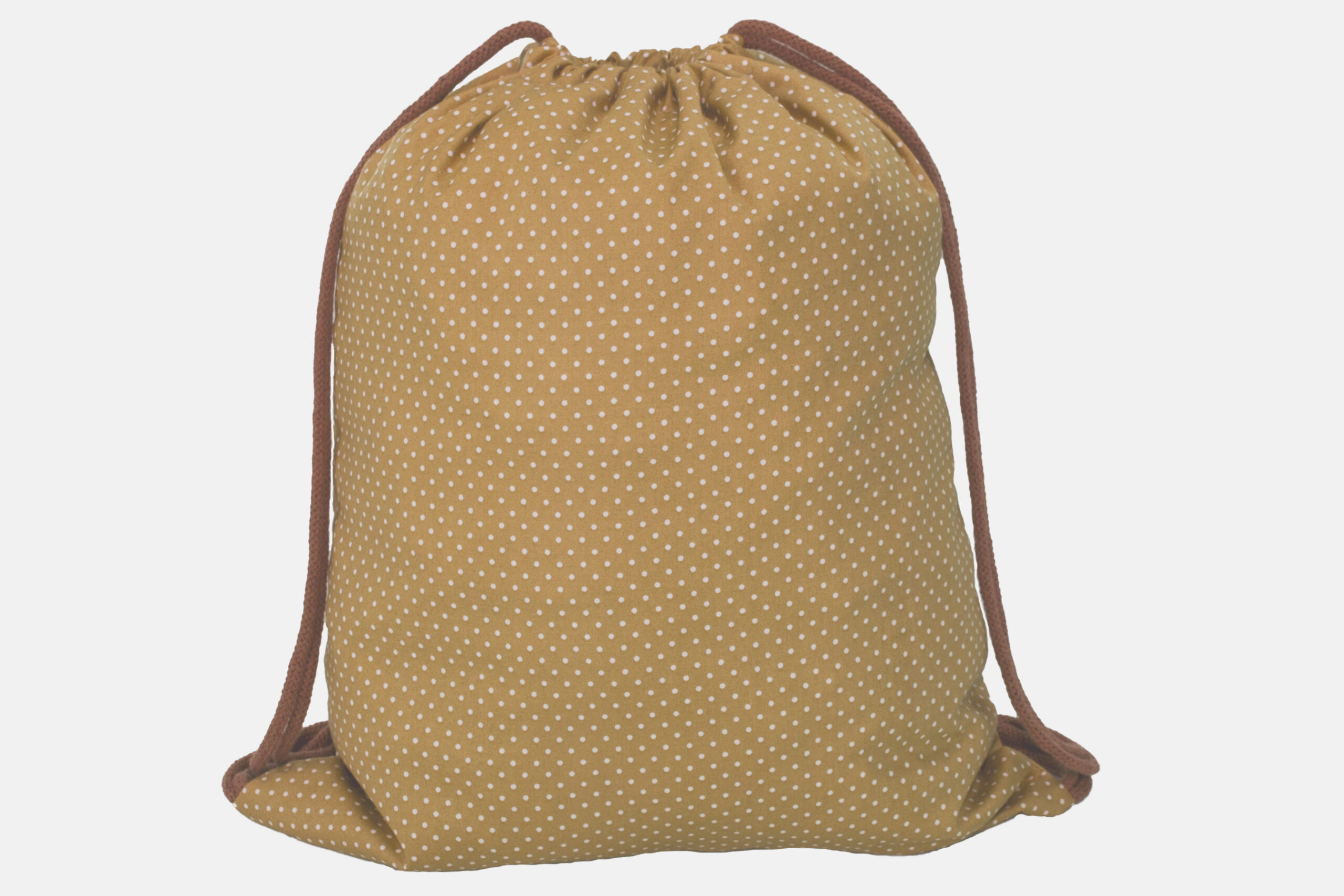 Zugbeutel Punkte beige