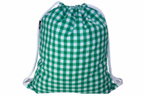 Zugbeutel Karo grün