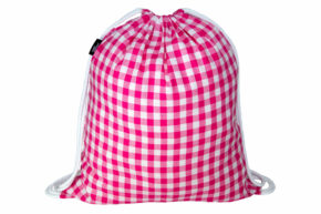 Zugbeutel Karo pink