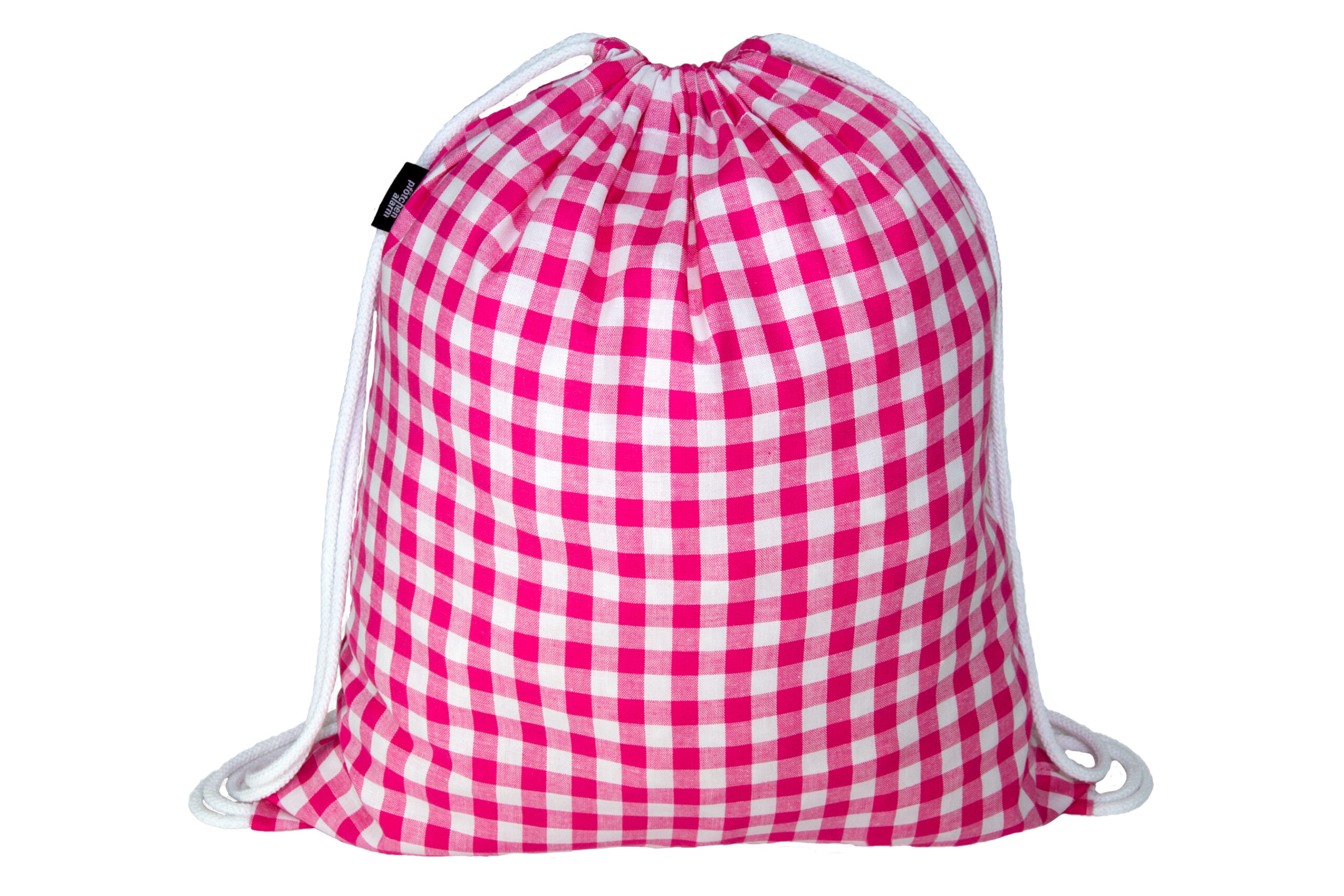 Zugbeutel Karo pink