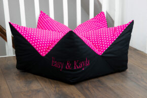 Kronenbett comfort line - Pink Schwarz