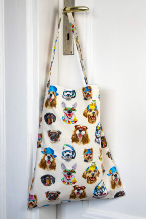 Stofftasche Hundeselfies