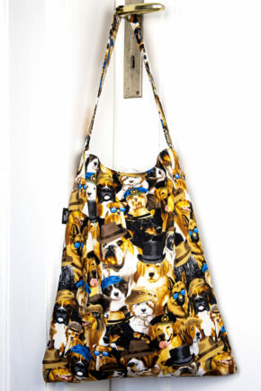 Stofftasche Hunde mit Hut