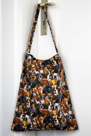 Stofftasche Hundeköpfe