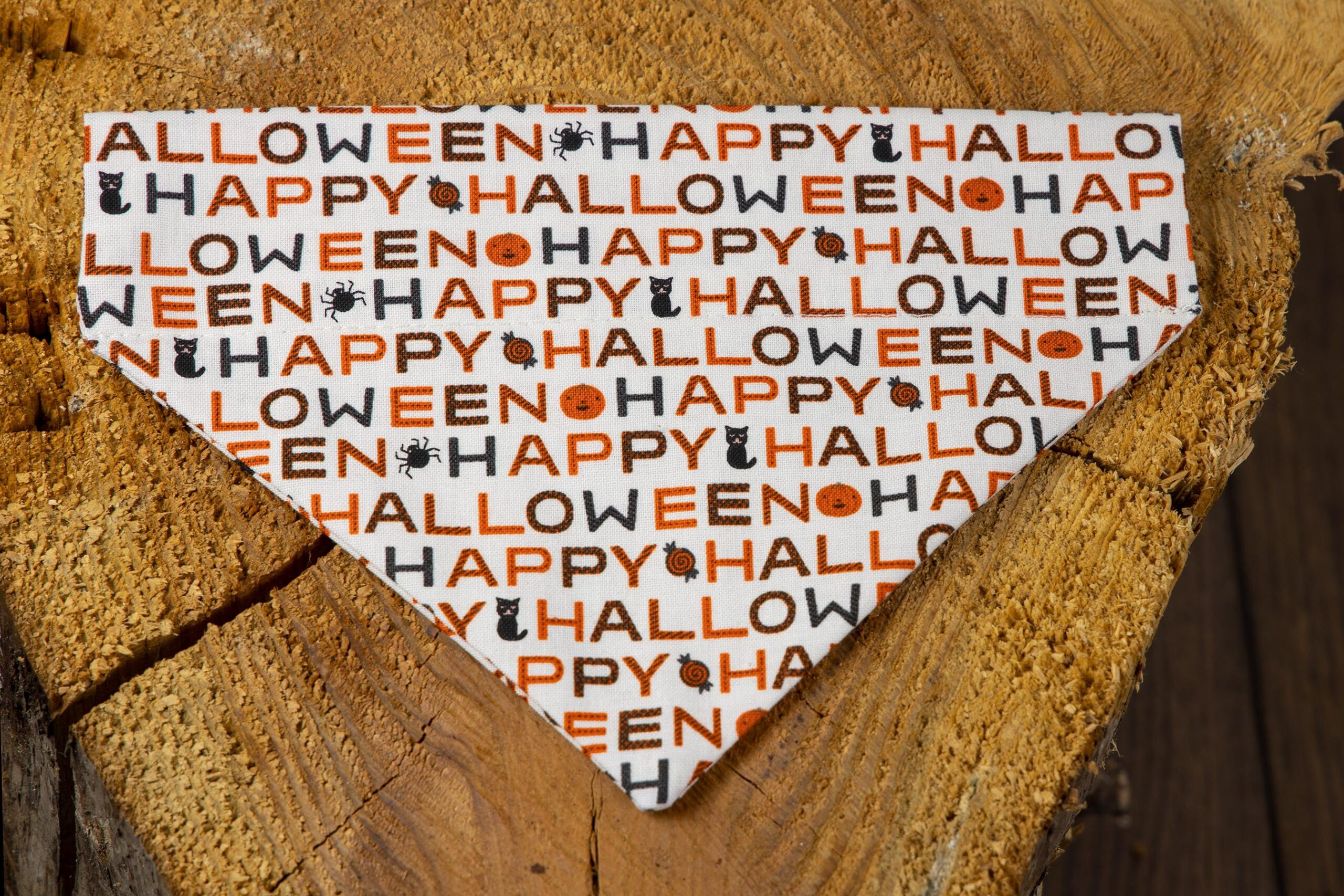 Halsbandtuch - Halloween beige