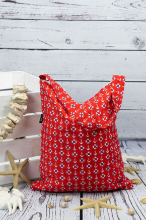 Stofftasche Maritim rot