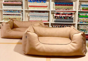Wendebett comfort line "Kunstleder beige" - 50 x 80 cm
