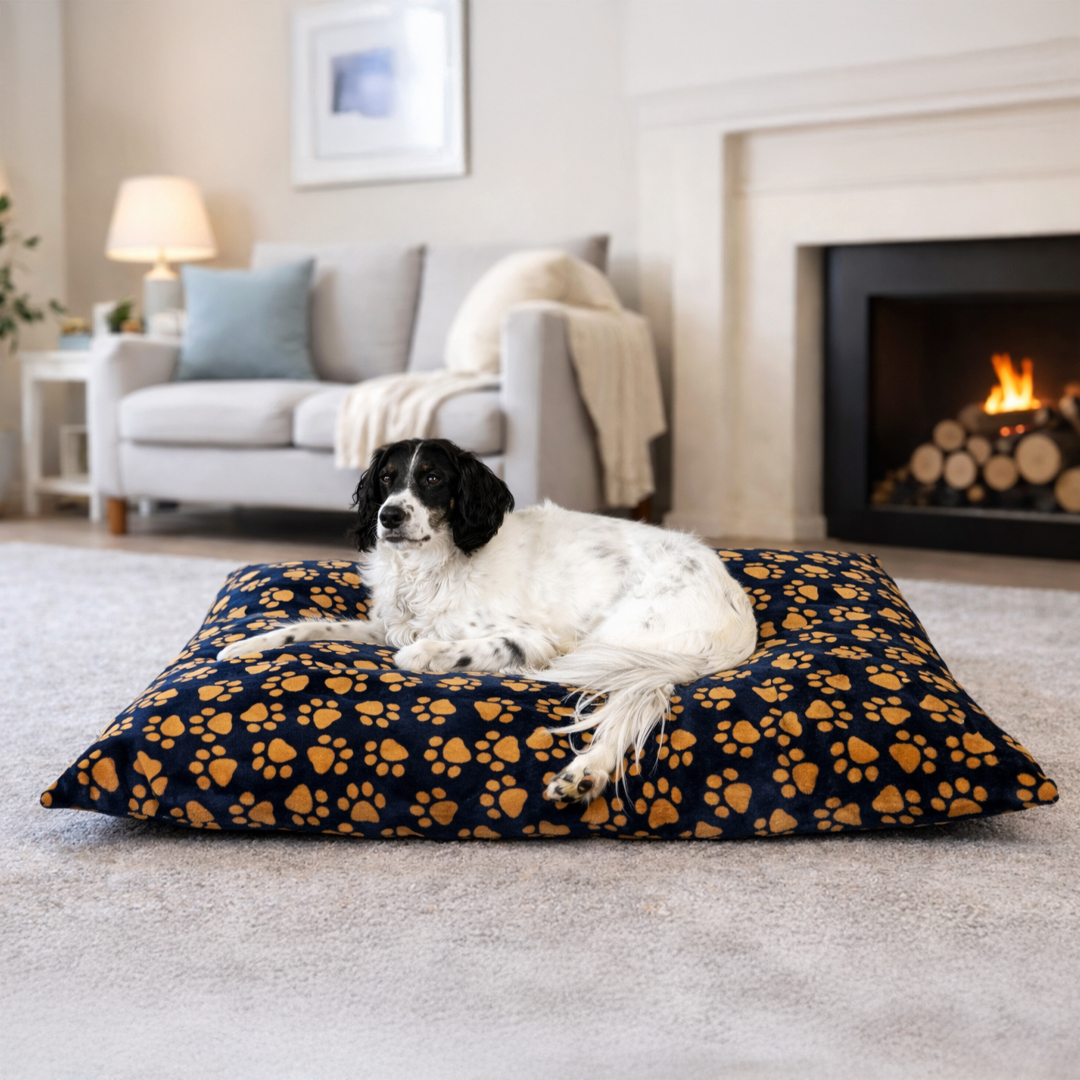 Hundekissen comfort line "Mein Lieblingsplatz" - Fleece Pfötchen