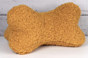 Leseknochen Teddyplüsch - cognac