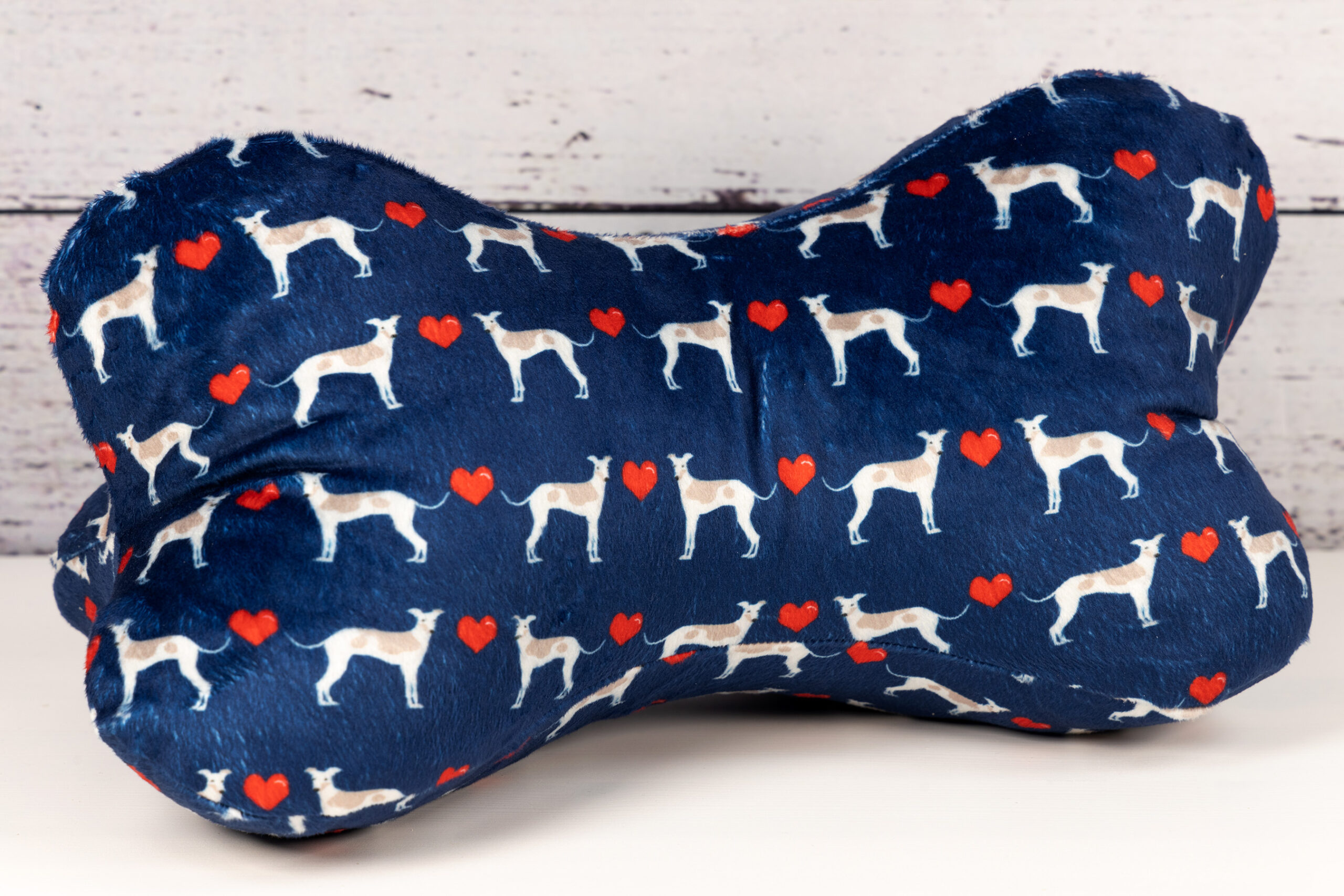 Leseknochen - Minky Plüsch Hunde L (34 x 20 cm) - Greyhound - SALE