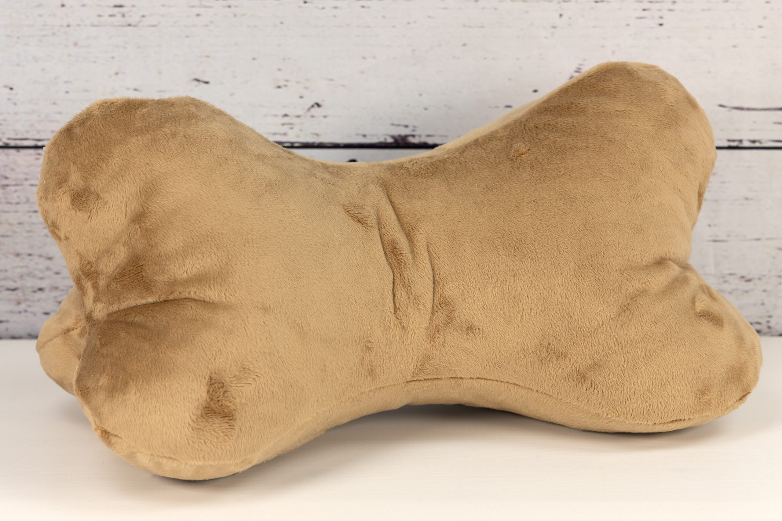 Leseknochen Minky Plüsch - Uni beige
