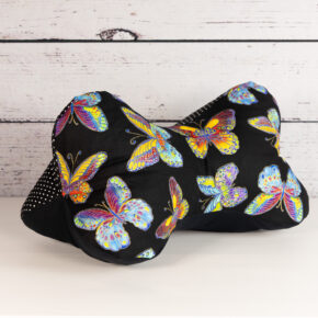 Leseknochen "Black Edition" - Schmetterlinge bunt