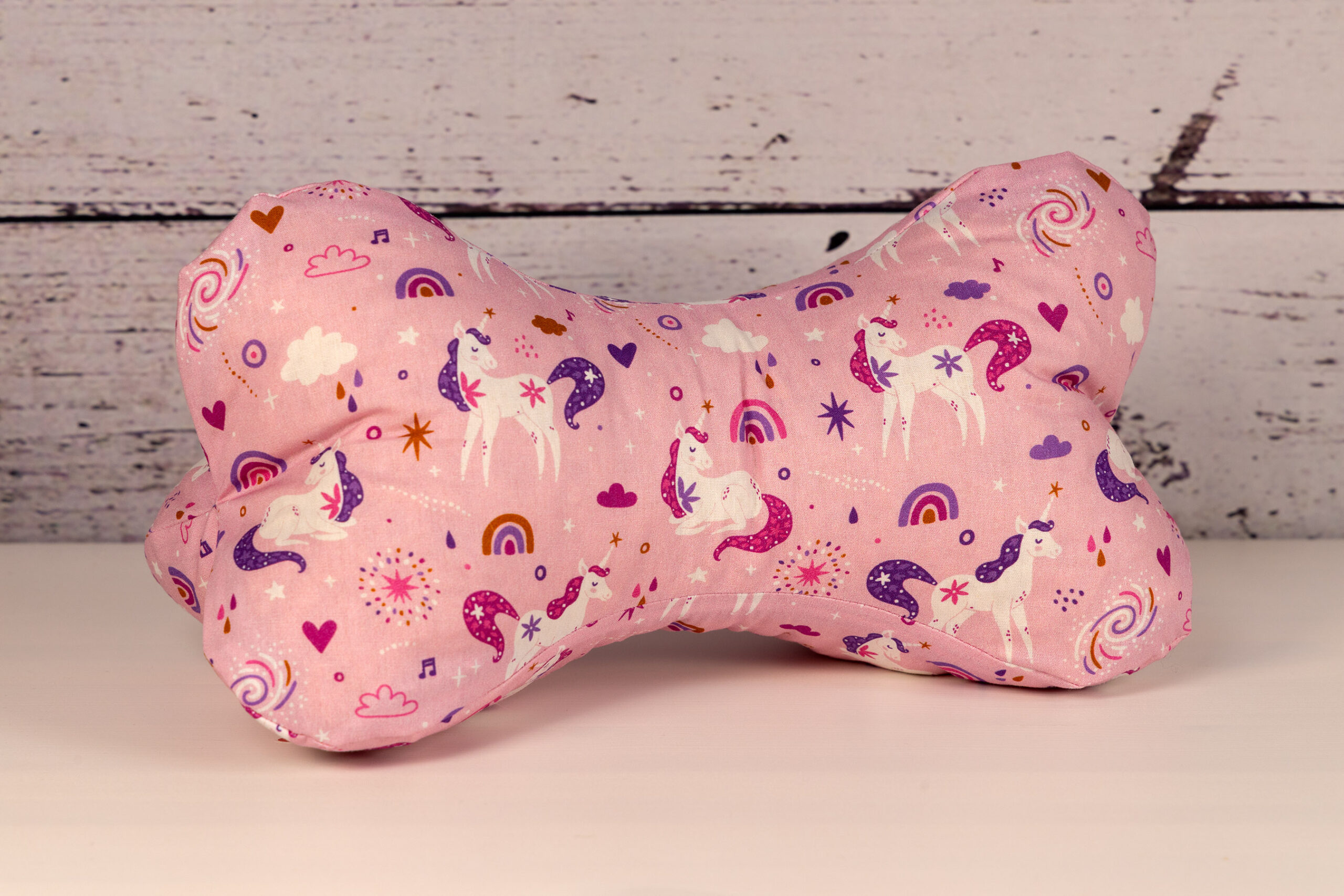 Leseknochen M (34 x 17 cm ) - Einhörner rosa - SALE