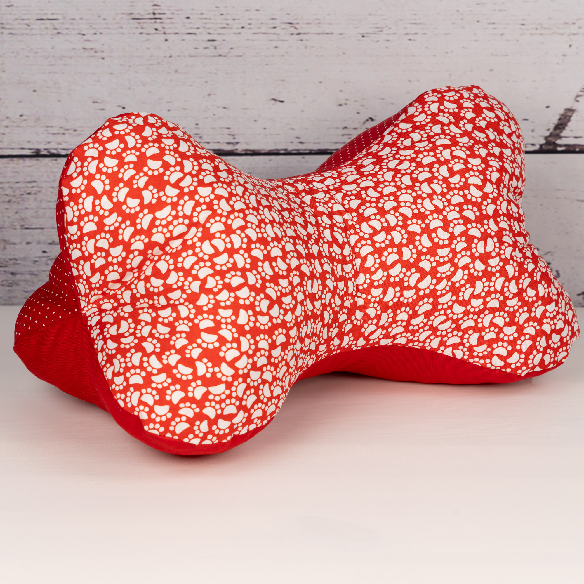 Leseknochen - "Red Edition" L (34 x 20 cm) - Pfötchen 8 - SALE
