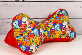 Leseknochen XL - Bunte Katzen Red Edition