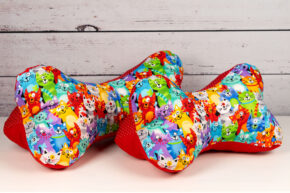 Leseknochen Set XL und L - Bunte Katzen 2 Red Edition