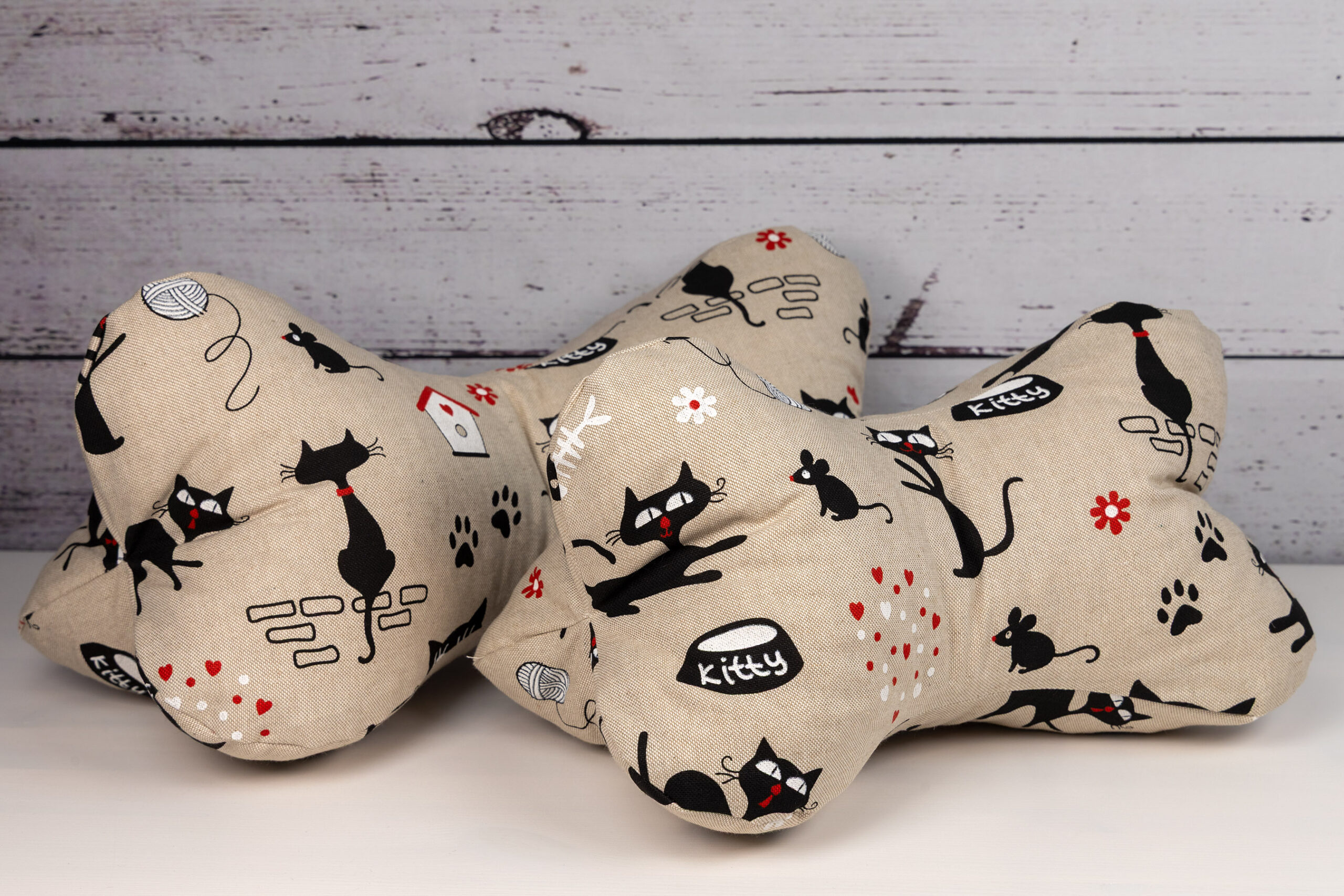 Leseknochen Set XL und L - Katzen 48