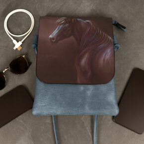 Handytasche Pferd hydro-blau