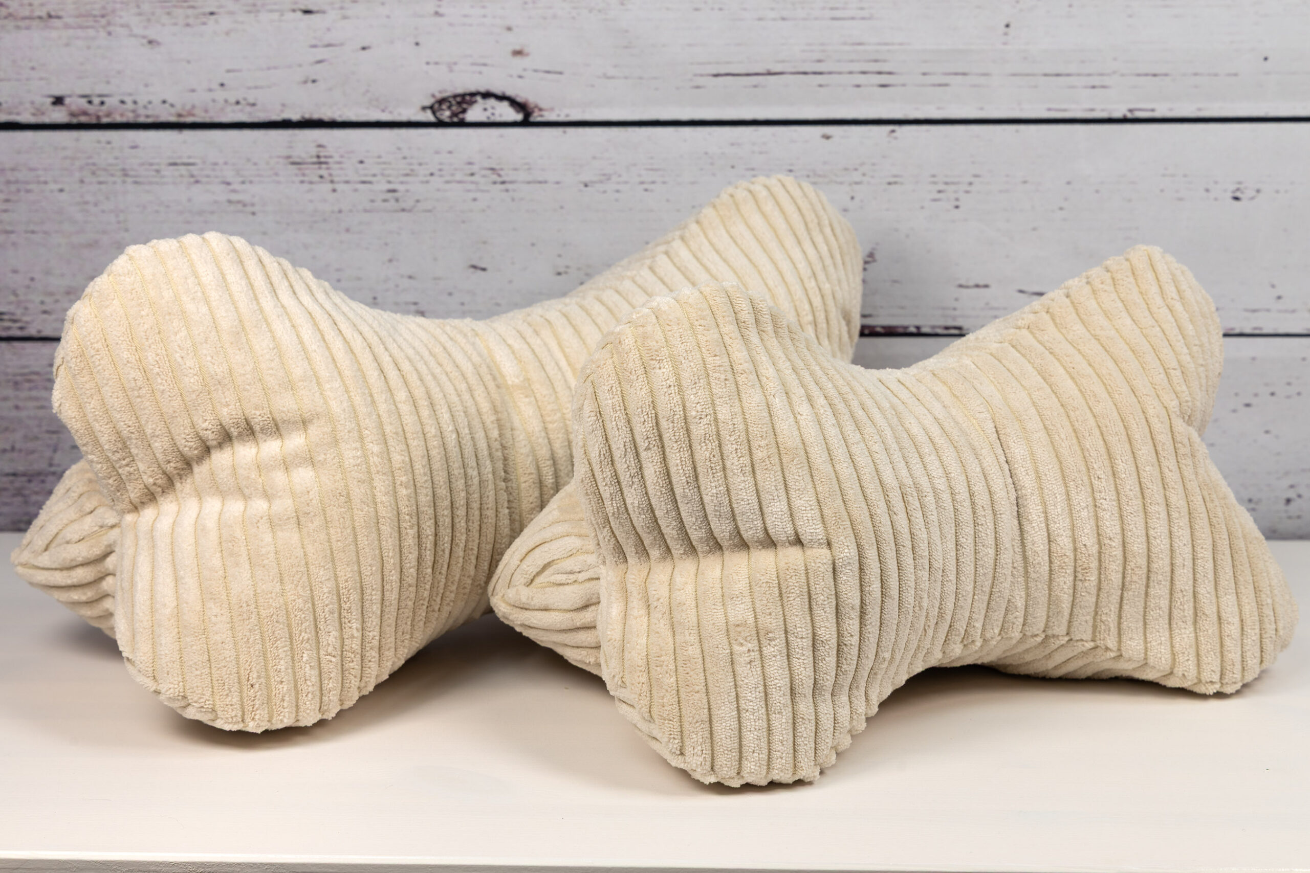 Leseknochen Set XL und L - Samtcord creme
