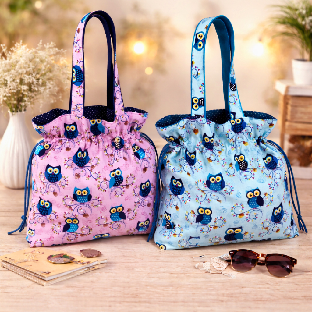 🧵 Set Handtaschen - Eulen