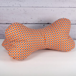 Leseknochen XL limitiert - Tupfen orange taupe