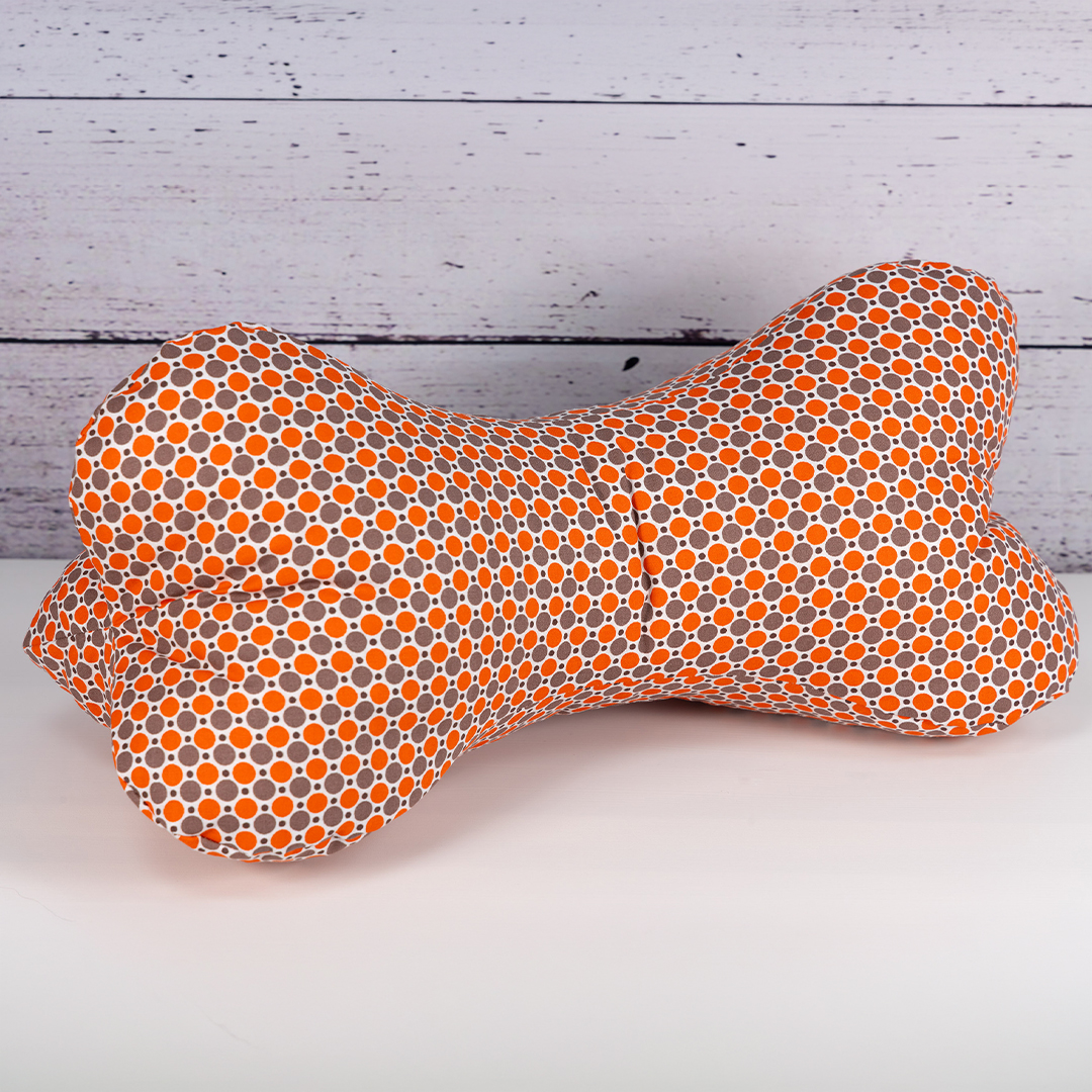 Leseknochen XL limitiert - Tupfen orange taupe