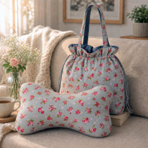 Set Handtasche & Leseknochen - Rosen 2