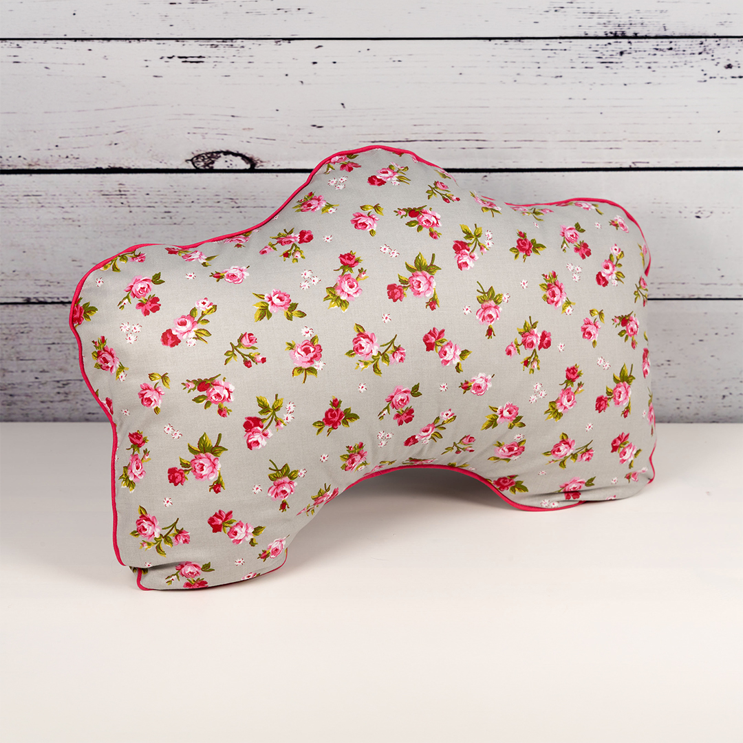 Reise- und Schlafknochen - Rosen 2 Paspel pink