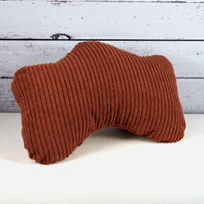 Reise- und Schlafknochen - Samtcord terracotta