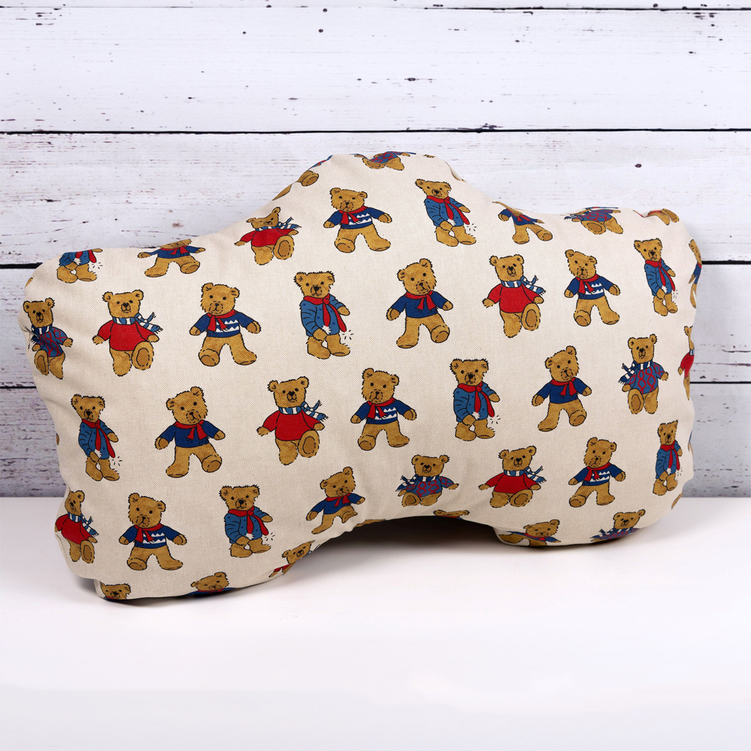 Großer Schlafknochen - Teddybären 2 mit Innenkissen